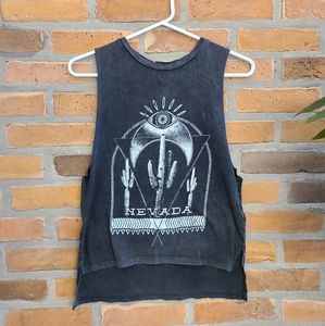 Topshop muscle tee, size 2, black